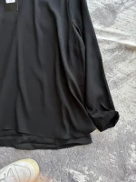 شومیز مشکی ویسکوز والبوش آلمان - Image 3