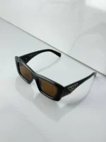 عینک پرادا فریم قهوه ای کد gs90 - Image 3