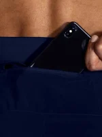 شلوارک ورزشی تمام سرمه ای مردانه بروکس - Image 5