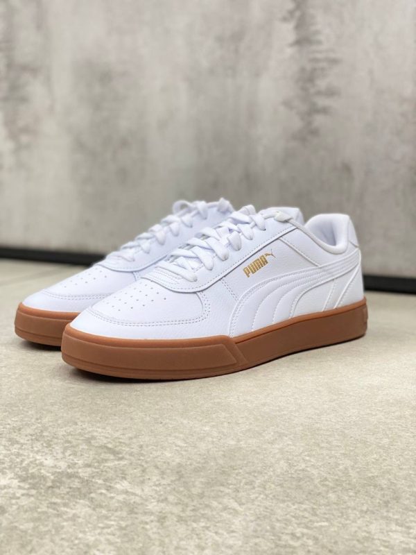 کتونی پوما مدل Men's Puma Caven White/Team Gold/Gum - Image 3
