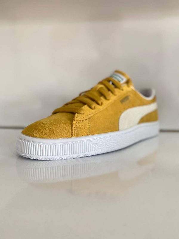 کتونی پوما مدل Suede Classic XXI Honey Mustard/Puma White 8 D - Image 2