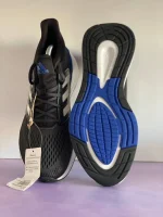 کتونی آدیداس مشکی با خط آبی و نارنجی مدل EQ21 Run - Image 5