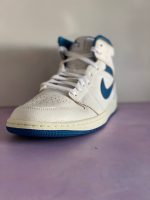 کتونی جردن مردانه مدل Air Jordan 1 Mid Industrial Blue - Image 2