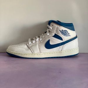 کتونی جردن مردانه مدل Air Jordan 1 Mid Industrial Blue