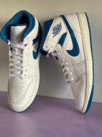 کتونی جردن مردانه مدل Air Jordan 1 Mid Industrial Blue - Image 4