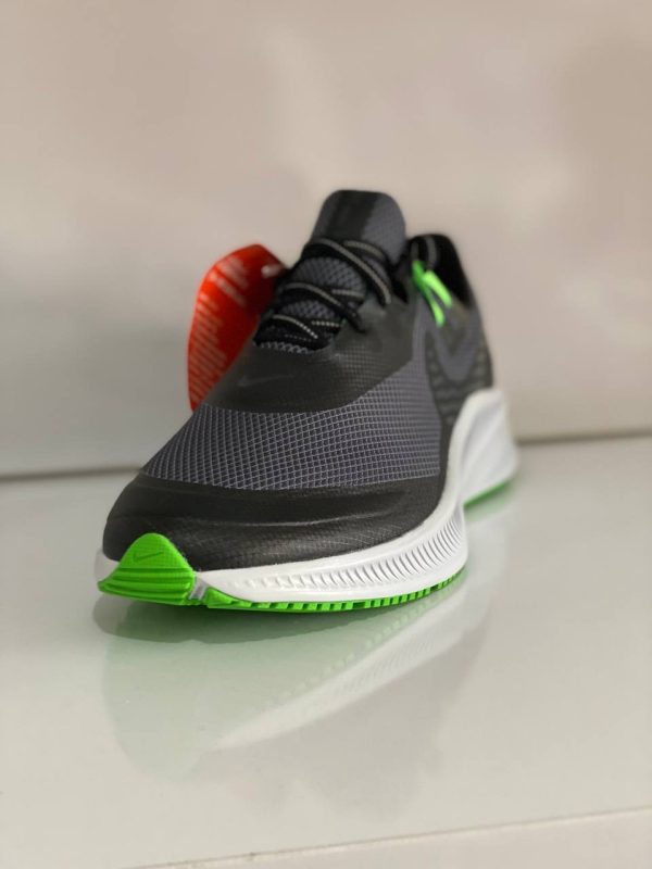 کتونی نایکی مردانه مدل  Quest 3 Shield Men's 9 UK Trainers Reflective Running Sneakers Black Mist - Image 2