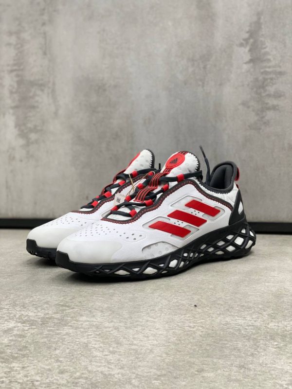 کتونی آدیداس مردانه مدل Web Boost White Red Carbon - Image 2