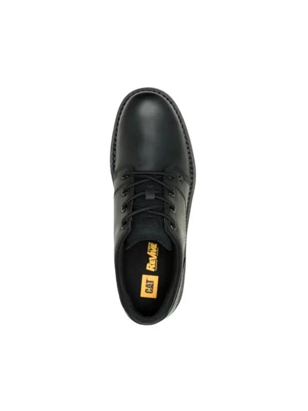 کفش مردانه مدل CAT COVERT LOW City Exploration White Soled Genuine Leather Casual Shoes for Men - Black - Image 3