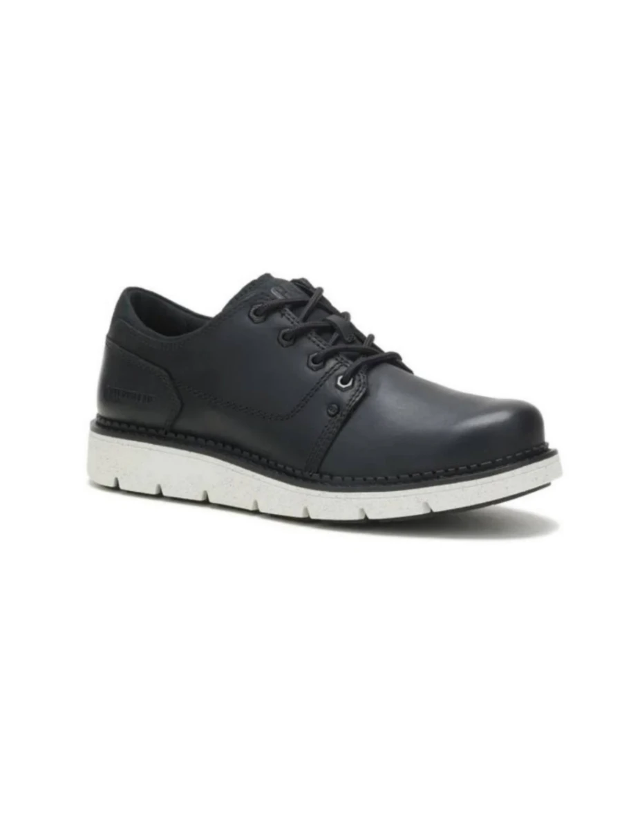 Picsart_24-11-03_14-26-27-396 کفش مردانه مدل CAT COVERT LOW City Exploration White Soled Genuine Leather Casual Shoes for Men - Black - Image 1