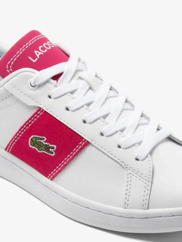 کتونی لاگوست مدل Women's Carnaby Pro CGR Bar Contrast Leather Sneakers - Image 2