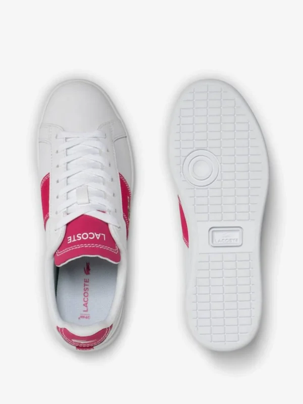 کتونی لاگوست مدل Women's Carnaby Pro CGR Bar Contrast Leather Sneakers - Image 3
