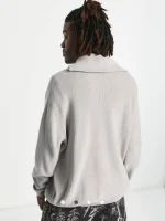 نیم زیپ طوسی asos - Image 4