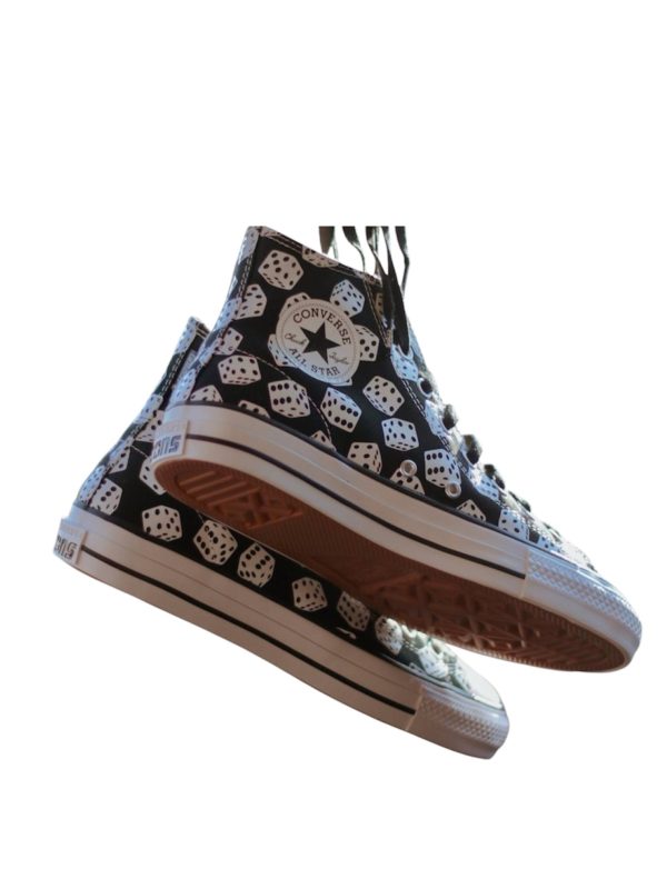 کتونی کانورس مدل CONVERSE CONS CTAS PRO HI DICE BLACK / WHITE - Image 3