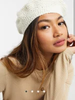 کلاه دیپلمات بافت سفید asos - Image 2