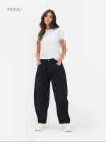 شلوار فول بگ‌ مشکی primark - Image 2