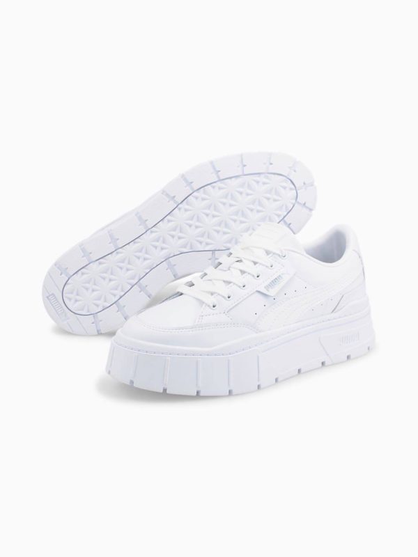 کتونی پوما مدل Mayze Stack Leather Sneakers - Image 6