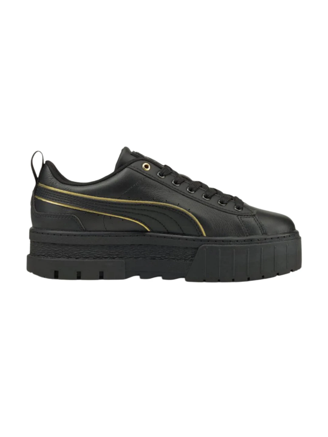 Picsart_24-12-31_21-50-09-782 کتونی پوما مدل Mayze Metal Women's Sneakers black and gold - Image 1