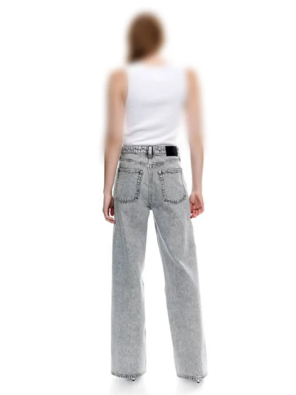 شلوار واید جین طوسی الترا h&m - Image 3