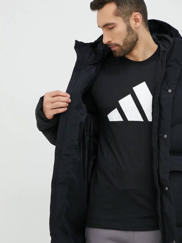 کاپشن بلند مشکی addidas - Image 5