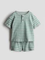 ست نخی راه راه بچگانه H&M