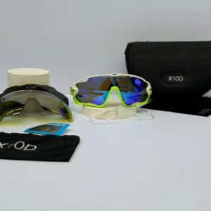 عینک سفید سبز x10d