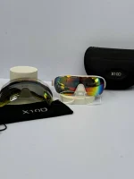 عینک سفید دسته قرمز x10d