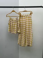 ست تاپ و شلوار کنف(لنین) دخترانه
