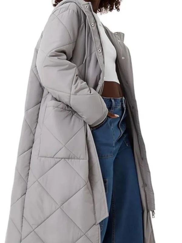 کاپشن بلند طوسی jack wills - Image 6
