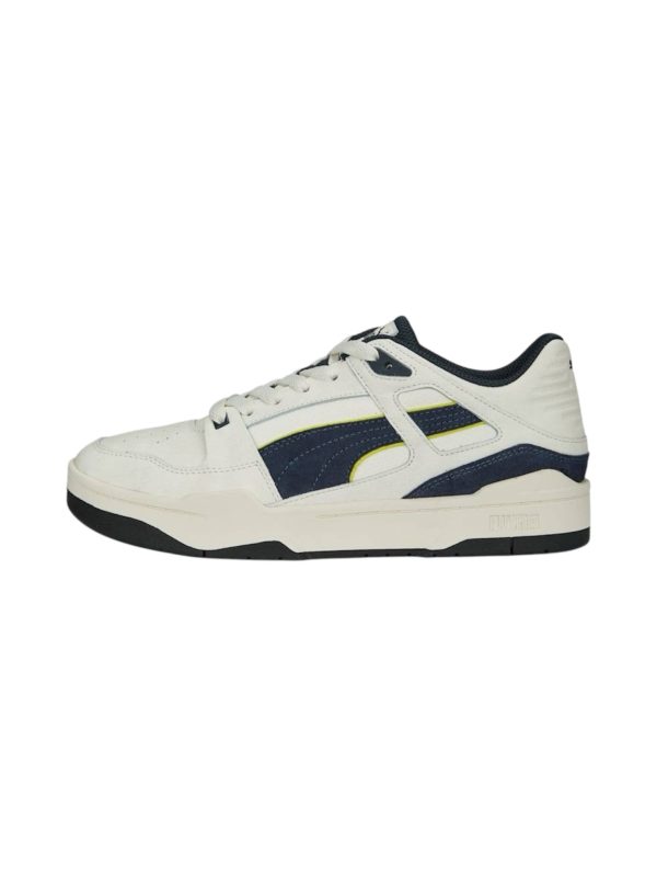 کتونی پوما مدل PUMA Slipstream Mix Herren Sneakers سفید آبی خط فسفری - Image 2