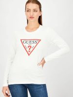بلوز سفید استین دار guess