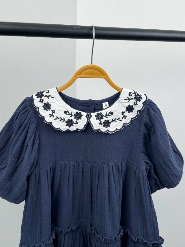 سارافون یقه گلدوزی بچگانه - Image 4