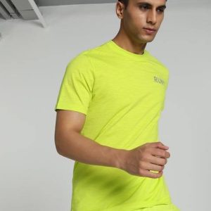 تیشرت سبز پوما لگو چاپ RUN