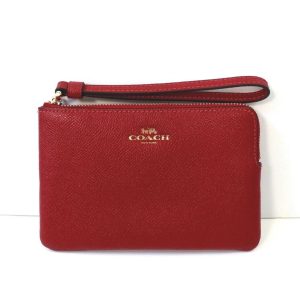 کیف پول دستی قرمز کوچ
