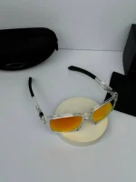 عینک اکلی جوپیتر شفاف نارنجی - Image 4