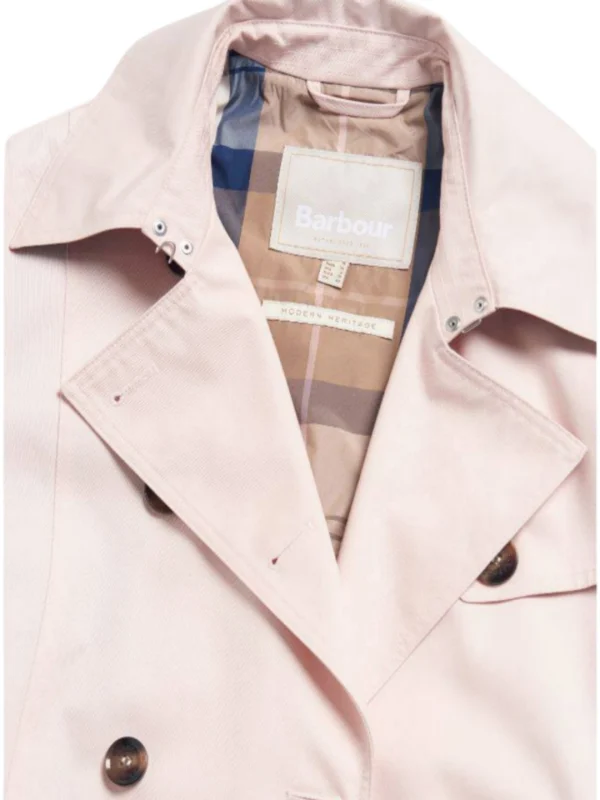 بارانی بلند صورتی barbour - Image 7