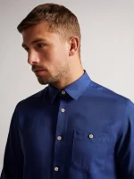 پیراهن مردانه سورمه ای ted baker - Image 8