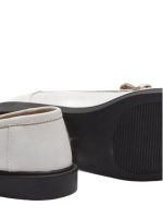 کالج زنانه faux lether loafer - Image 3