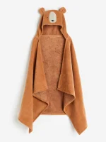 حوله پانچوی بچگانه قهوه ای H&M