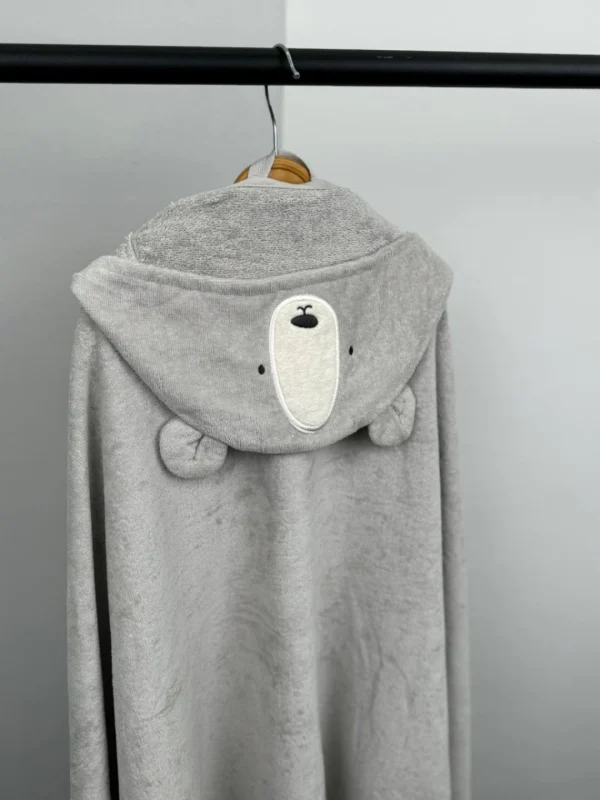 حوله پانچوی بچگانه طوسی H&M - Image 3