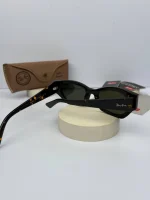 عینک ریبن عسلی شیشه سبز - Image 4