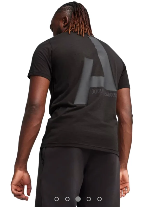 تیشرت مشکی پوما پشت چاپ دار 556 - Image 2