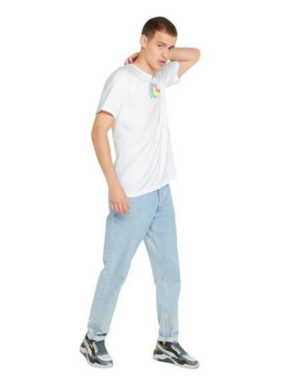 تیشرت سفید پوما لوگو رنگی 564 - Image 2