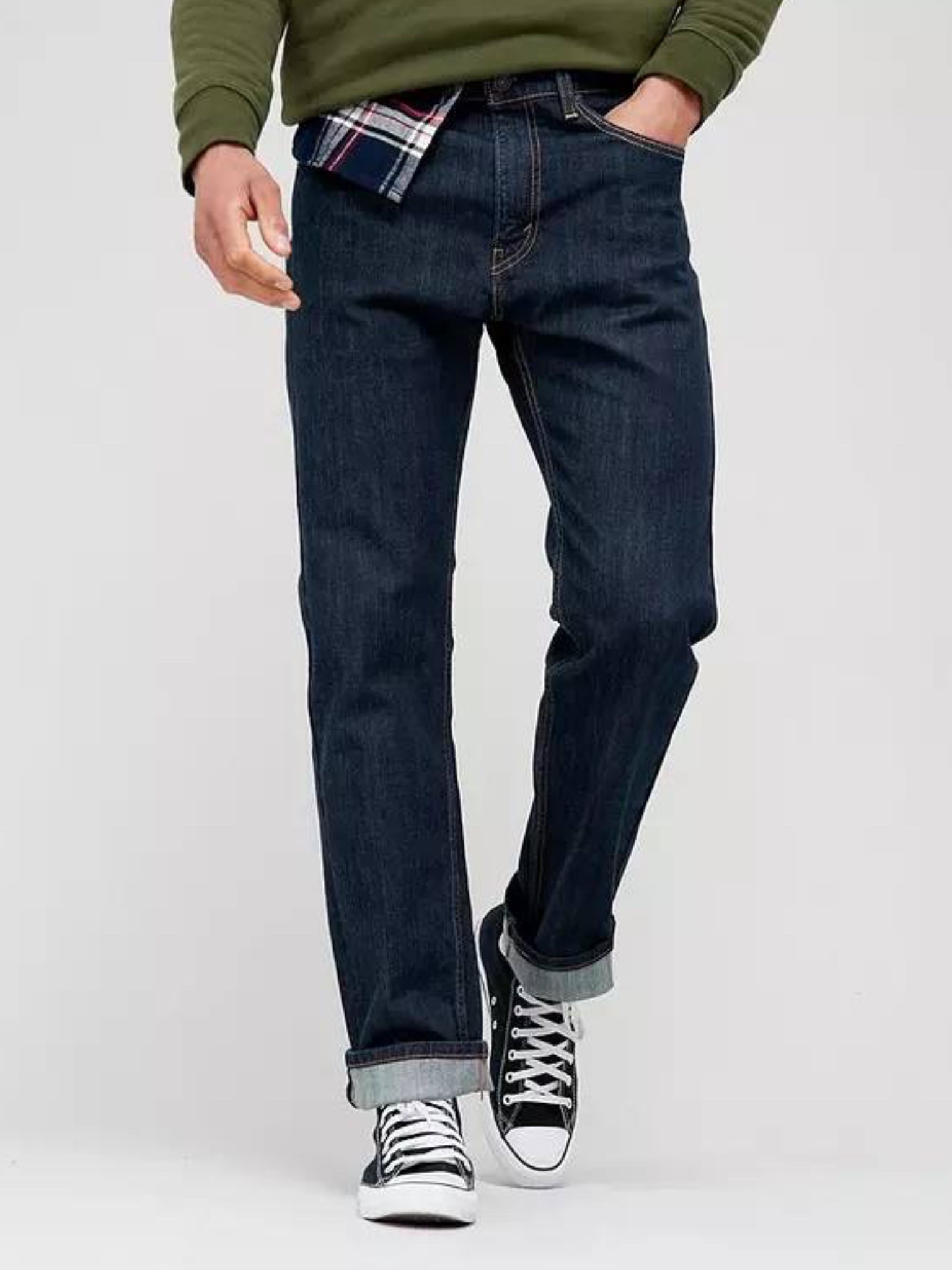 0F1DC427-9CC2-499F-8736-DC5D93CBE990_converted شلوار Levis 505 Regular Fit Dark Blue - Image 1