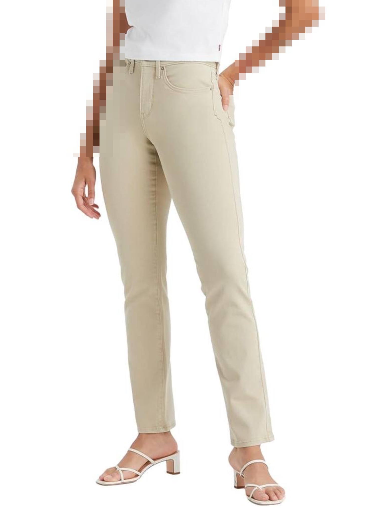 322EC13A-1B95-4087-BAD5-885FD9957D57_converted شلوار کرم لوایز Levi's 314 Shaping Straight Women's Jeans - Image 1