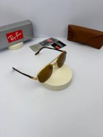 عینک RB-3688 رنگ فریم طلایی دسته هاوانا عدسی قهوه ای - Image 2
