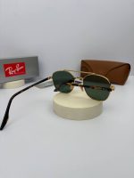 عینک RB-3688 رنگ فریم طلایی عدسی سبز دسته هاوانا - Image 4