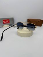 عینک RB-3688 رنگ فریم طلایی دسته مشکی هایلایت - Image 5