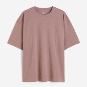 تیشرت اورسایز فیت dusty pink