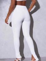 شلوار لگی کبریتی سفید بوهو - Image 3