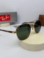 عینک RB-3688 رنگ فریم طلایی عدسی سبز دسته هاوانا - Image 2